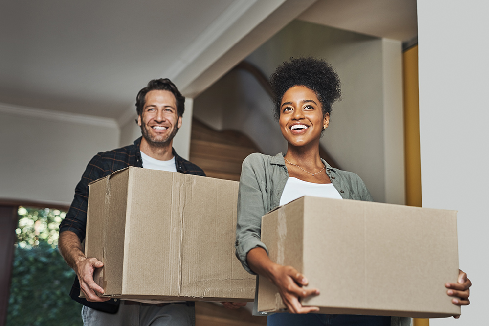 couple moving into new home