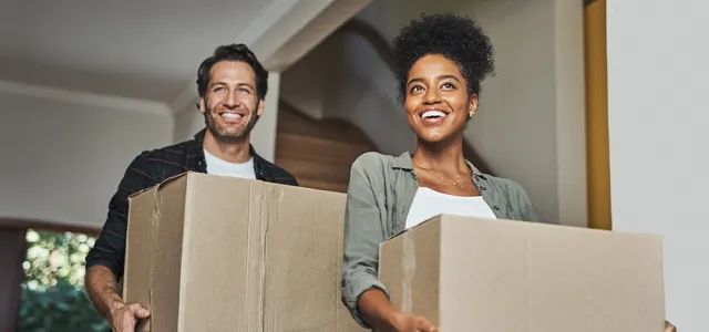 couple moving into new home